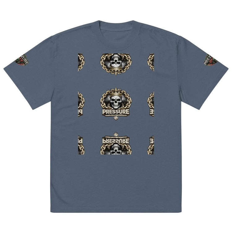 Chain Gang Oversized Faded T-Shirt | Heavyweight Streetwear Tee - We Rise Above