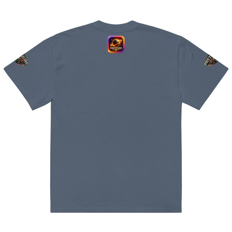 Chain Gang Oversized Faded T-Shirt | Heavyweight Streetwear Tee - We Rise Above