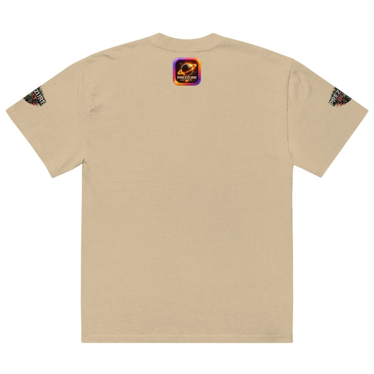Chain Gang Oversized Faded T-Shirt | Heavyweight Streetwear Tee - We Rise Above