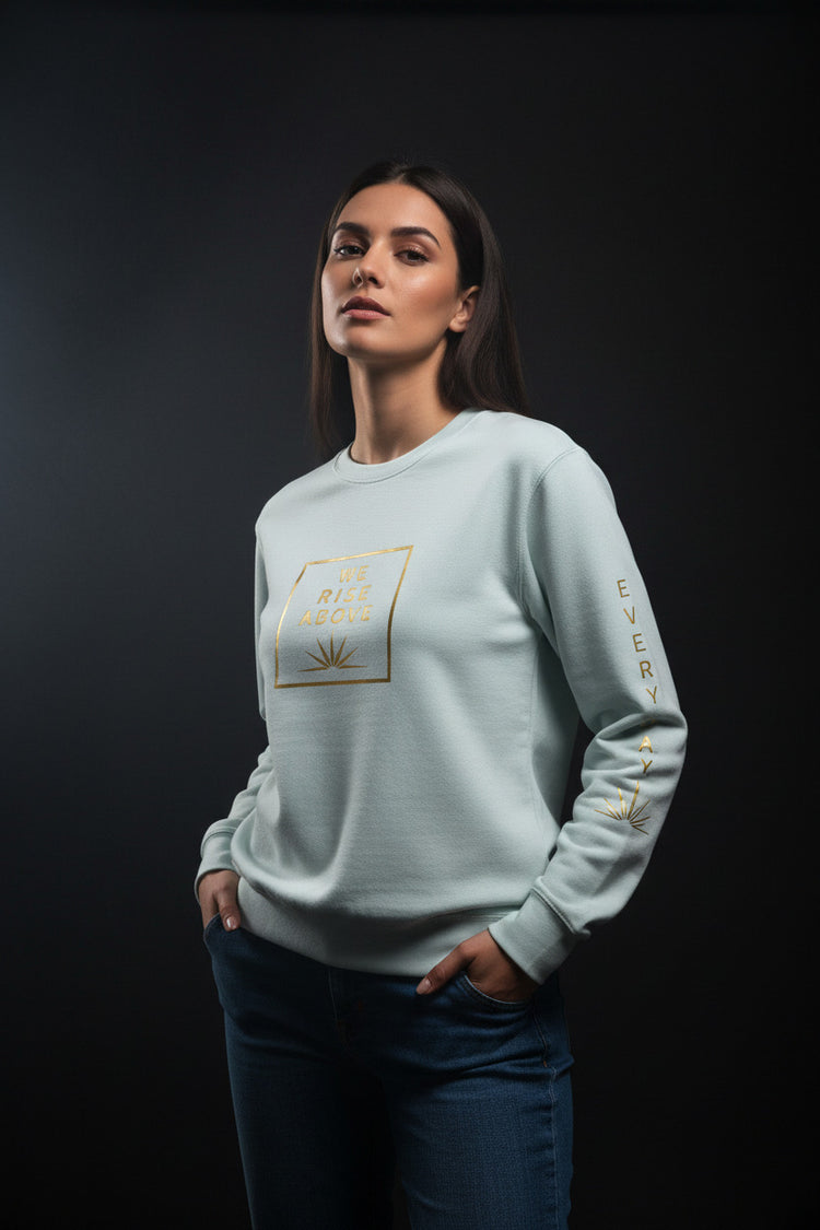 Darkest Nights Crew Sweatshirt | Graphic Streetwear - We Rise Above