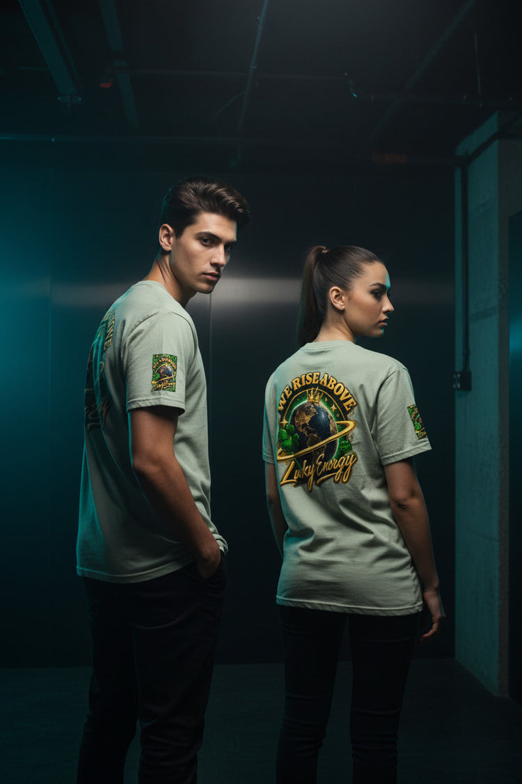 Lucky Energy Unisex Garment-Dyed Heavyweight T-Shirt - We Rise Above