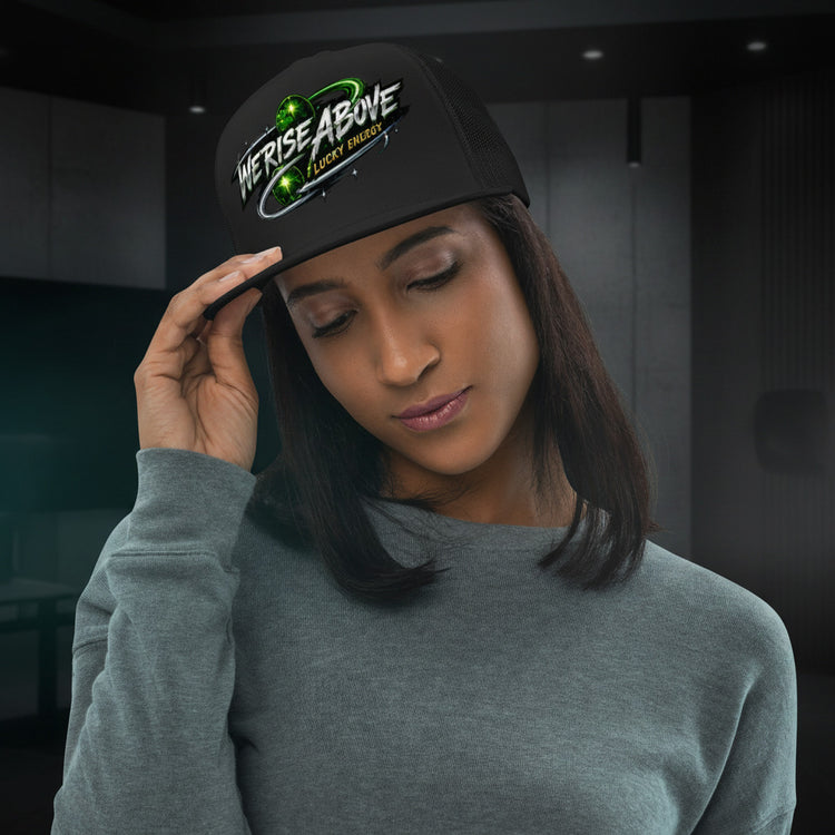 LUCKY ENERGY X WRA Trucker Cap Mesh Back Snapback - We Rise Above