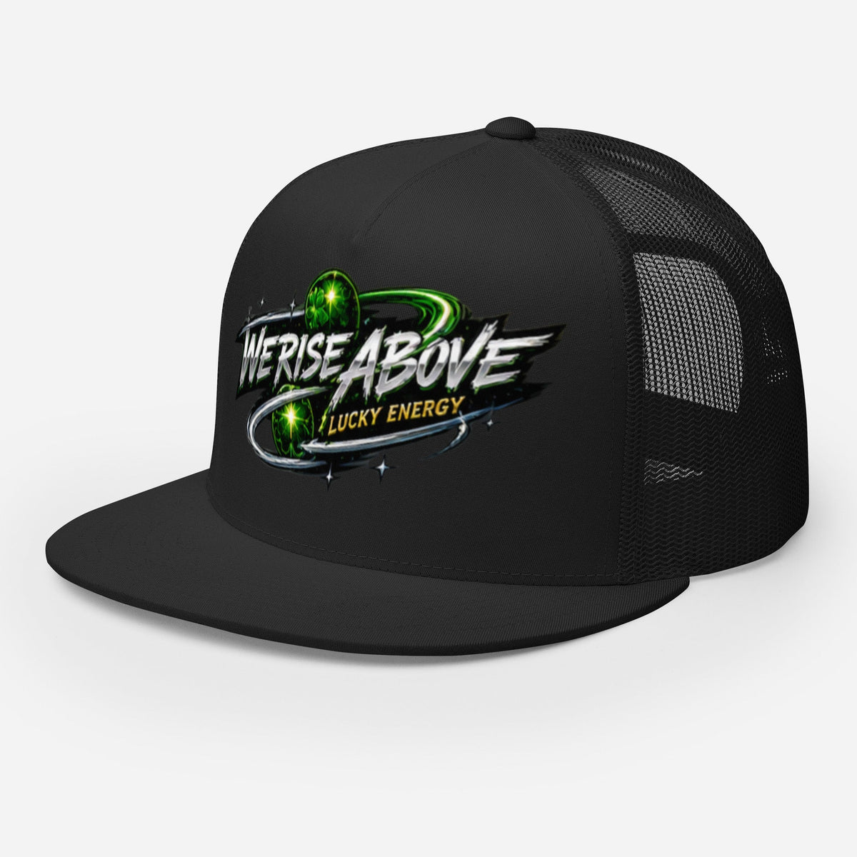 LUCKY ENERGY X WRA Trucker Cap Mesh Back Snapback - We Rise Above