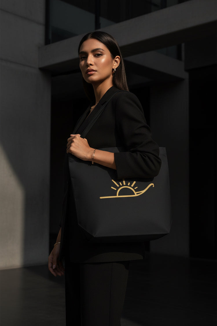 No Final Form Tote Bag | Graphic Canvas Statement Carryall - We Rise Above