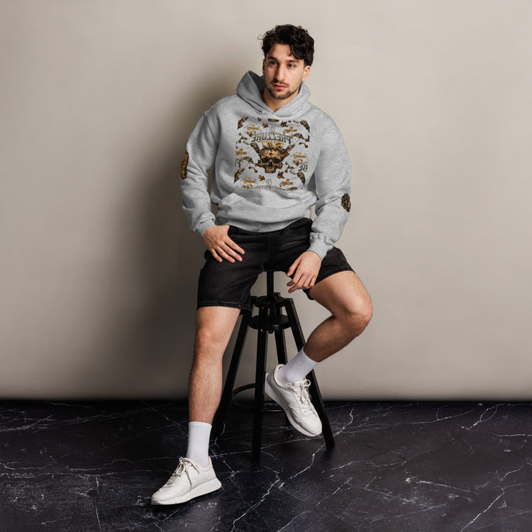 Prezzure Skull Oversized Hoodie | Graphic Streetwear - We Rise Above