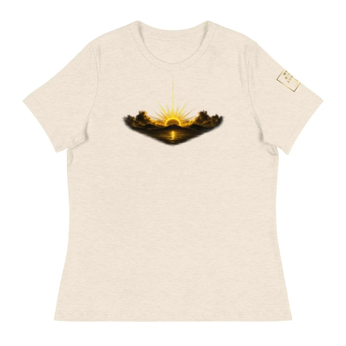 Rise Up Sunshine Women's Tee | Positive Graphic T-Shirt - We Rise Above