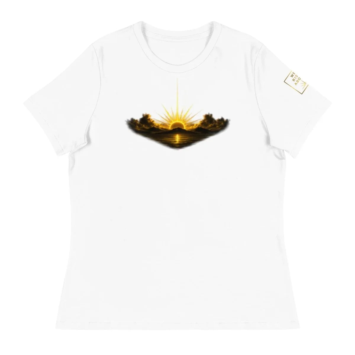 Rise Up Sunshine Women's Tee | Positive Graphic T-Shirt - We Rise Above