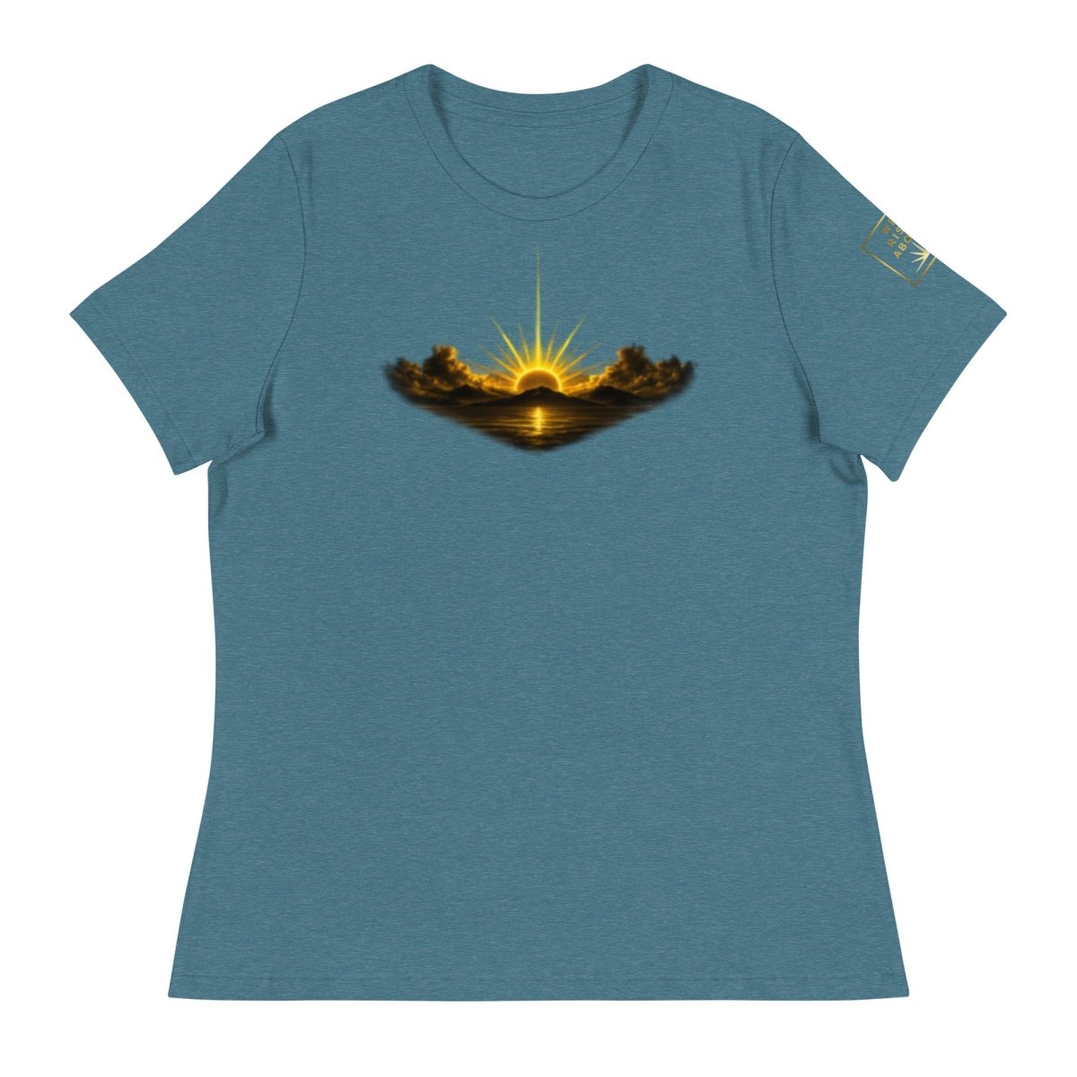 Rise Up Sunshine Women's Tee | Positive Graphic T-Shirt - PREZZUREVERSE