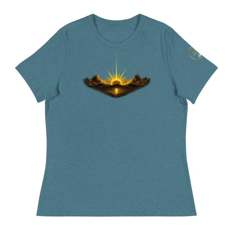 Rise Up Sunshine Women's Tee | Positive Graphic T-Shirt - PREZZUREVERSE
