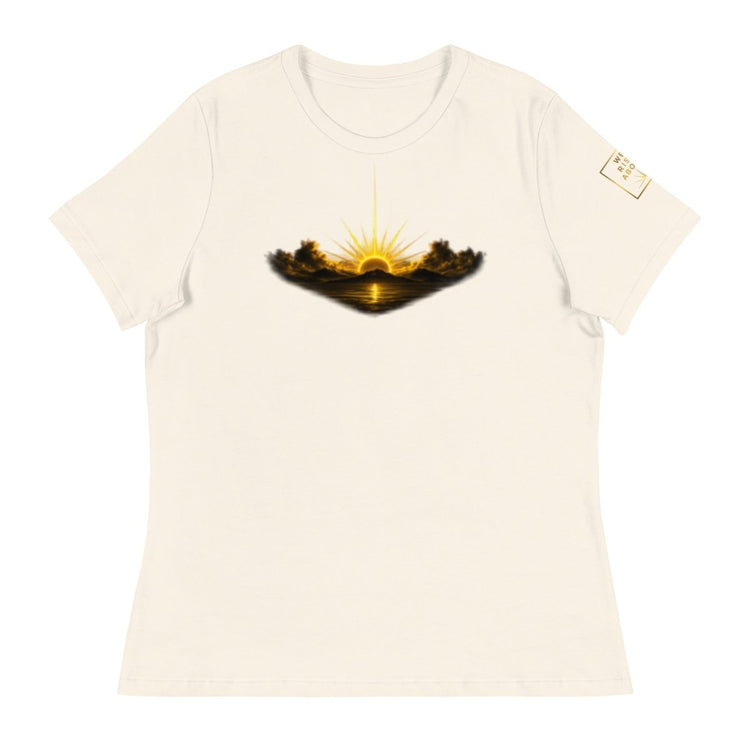 Rise Up Sunshine Women's Tee | Positive Graphic T-Shirt - PREZZUREVERSE