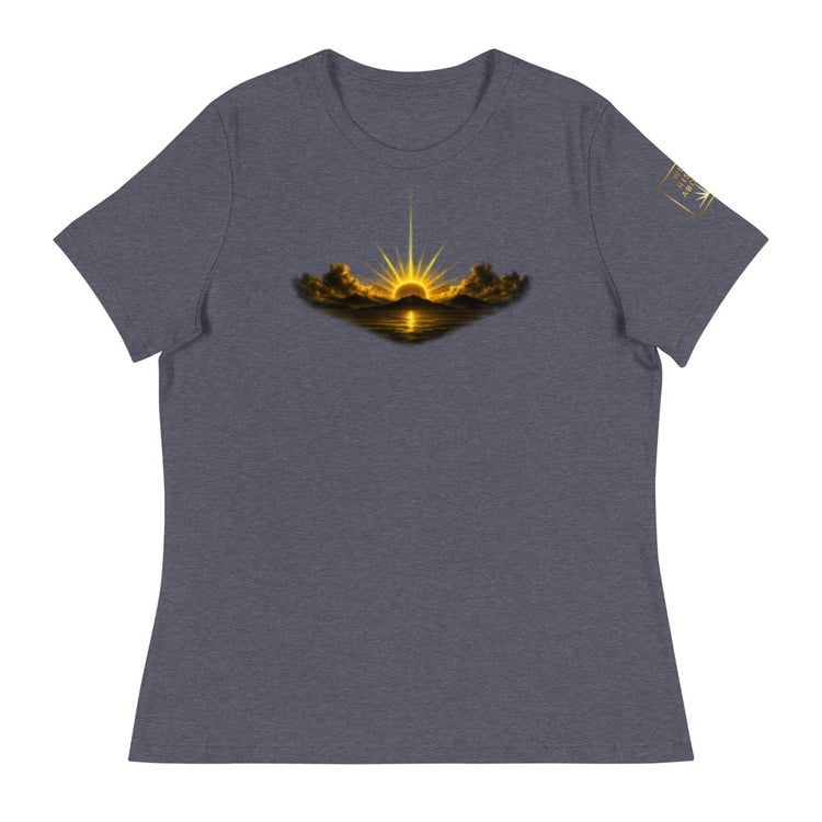 Rise Up Sunshine Women's Tee | Positive Graphic T-Shirt - PREZZUREVERSE