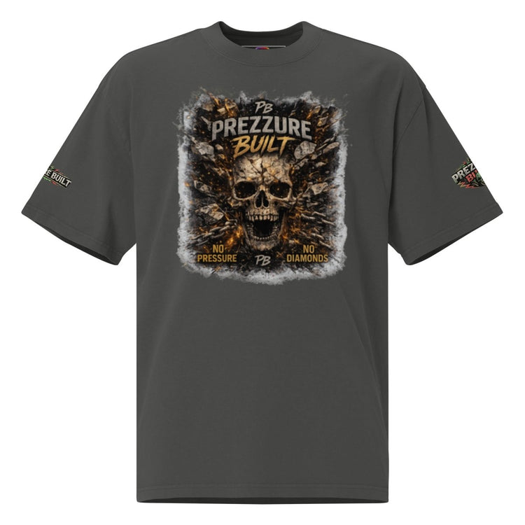 Skullz Oversized Faded T-Shirt | Premium Skull Graphic Tee - We Rise Above