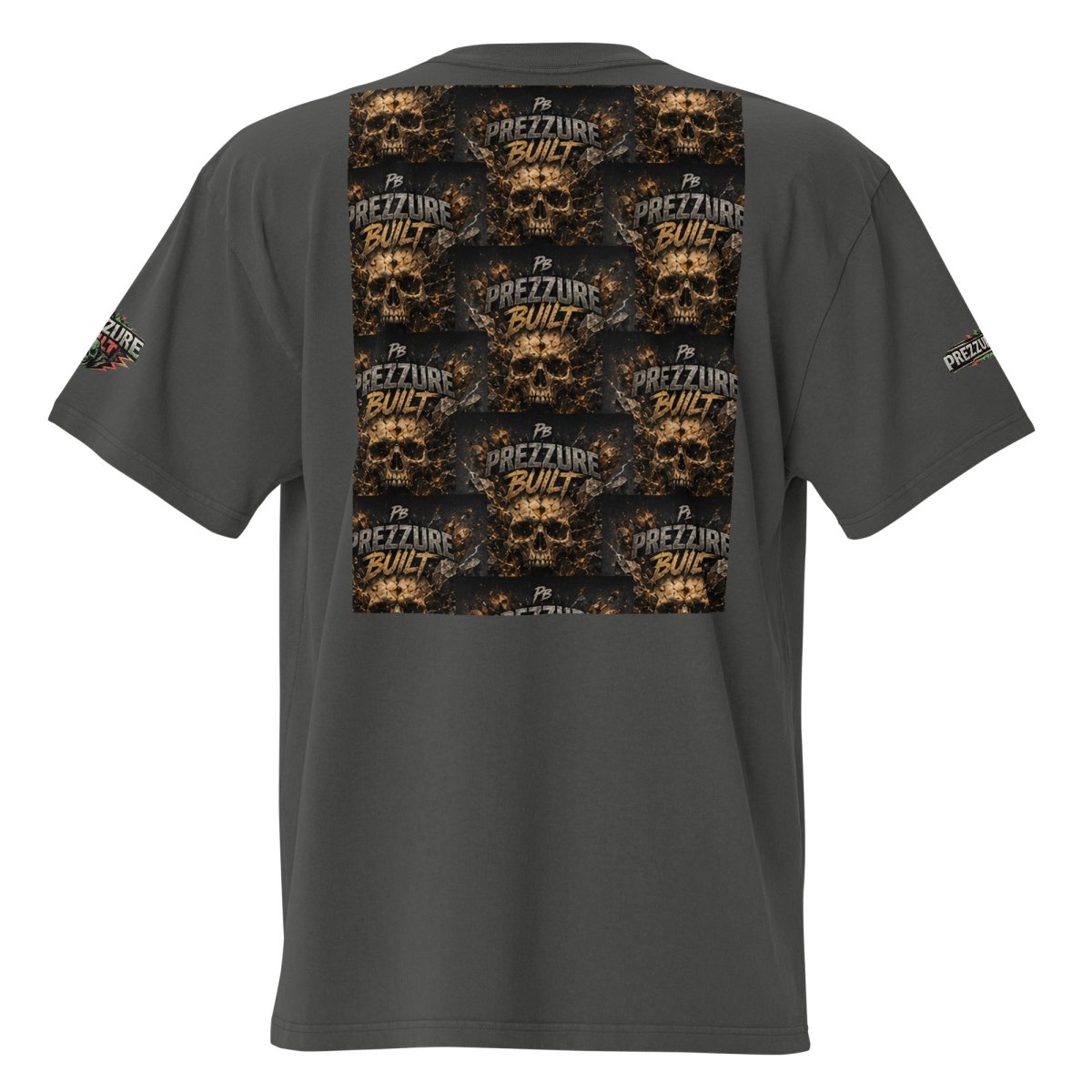 Skullz Oversized Faded T-Shirt | Premium Skull Graphic Tee - We Rise Above