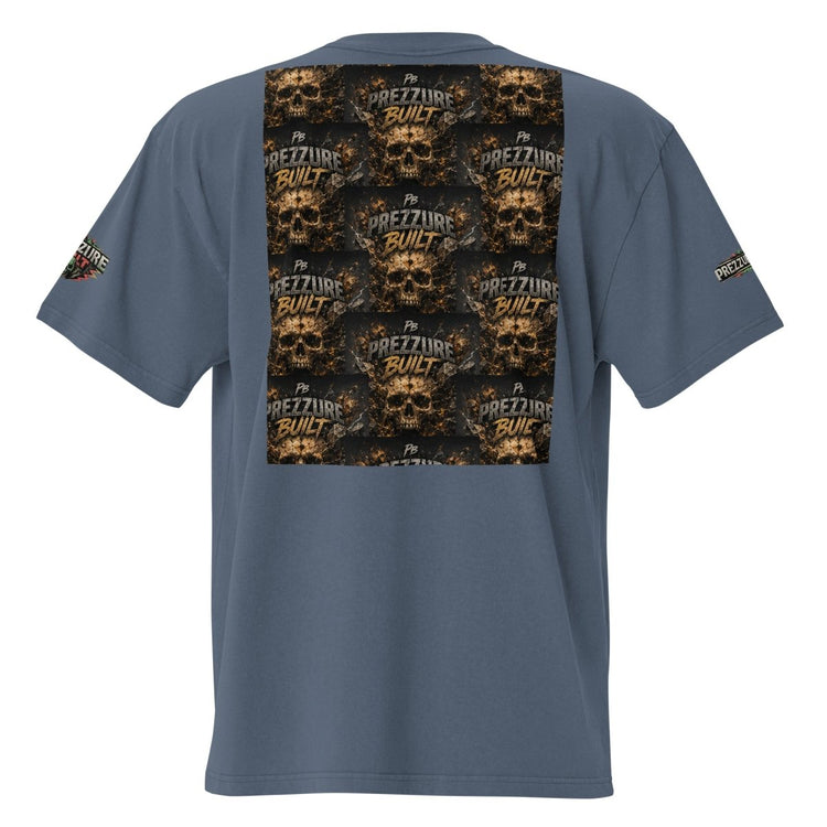 Skullz Oversized Faded T-Shirt | Premium Skull Graphic Tee - We Rise Above