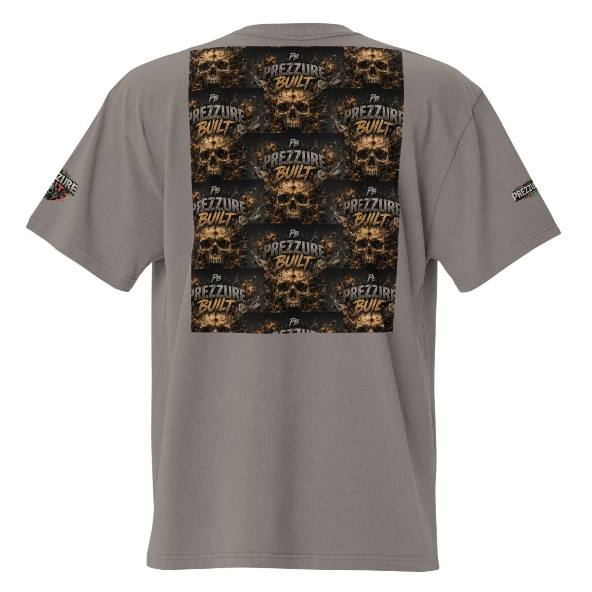 Skullz Oversized Faded T-Shirt | Premium Skull Graphic Tee - We Rise Above