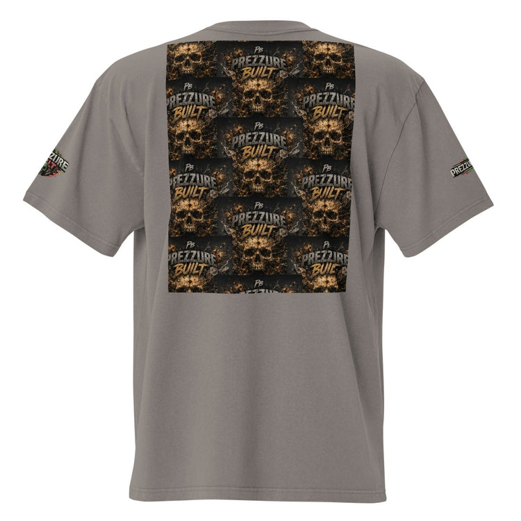 Skullz Oversized Faded T-Shirt | Premium Skull Graphic Tee - We Rise Above