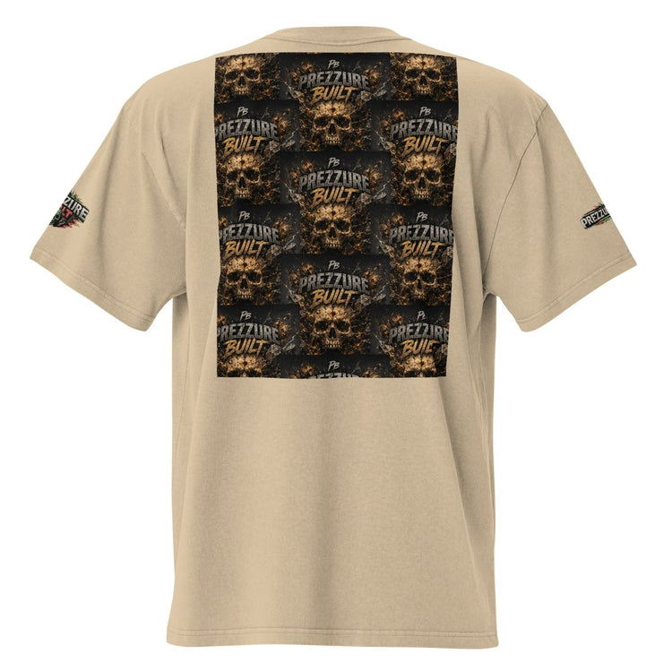 Skullz Oversized Faded T-Shirt | Premium Skull Graphic Tee - We Rise Above
