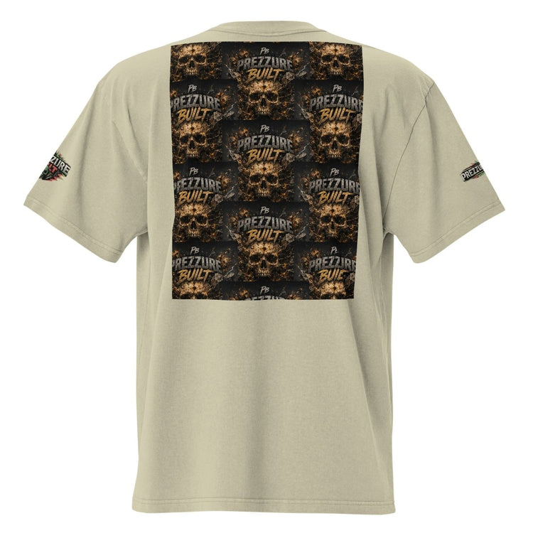 Skullz Oversized Faded T-Shirt | Premium Skull Graphic Tee - We Rise Above