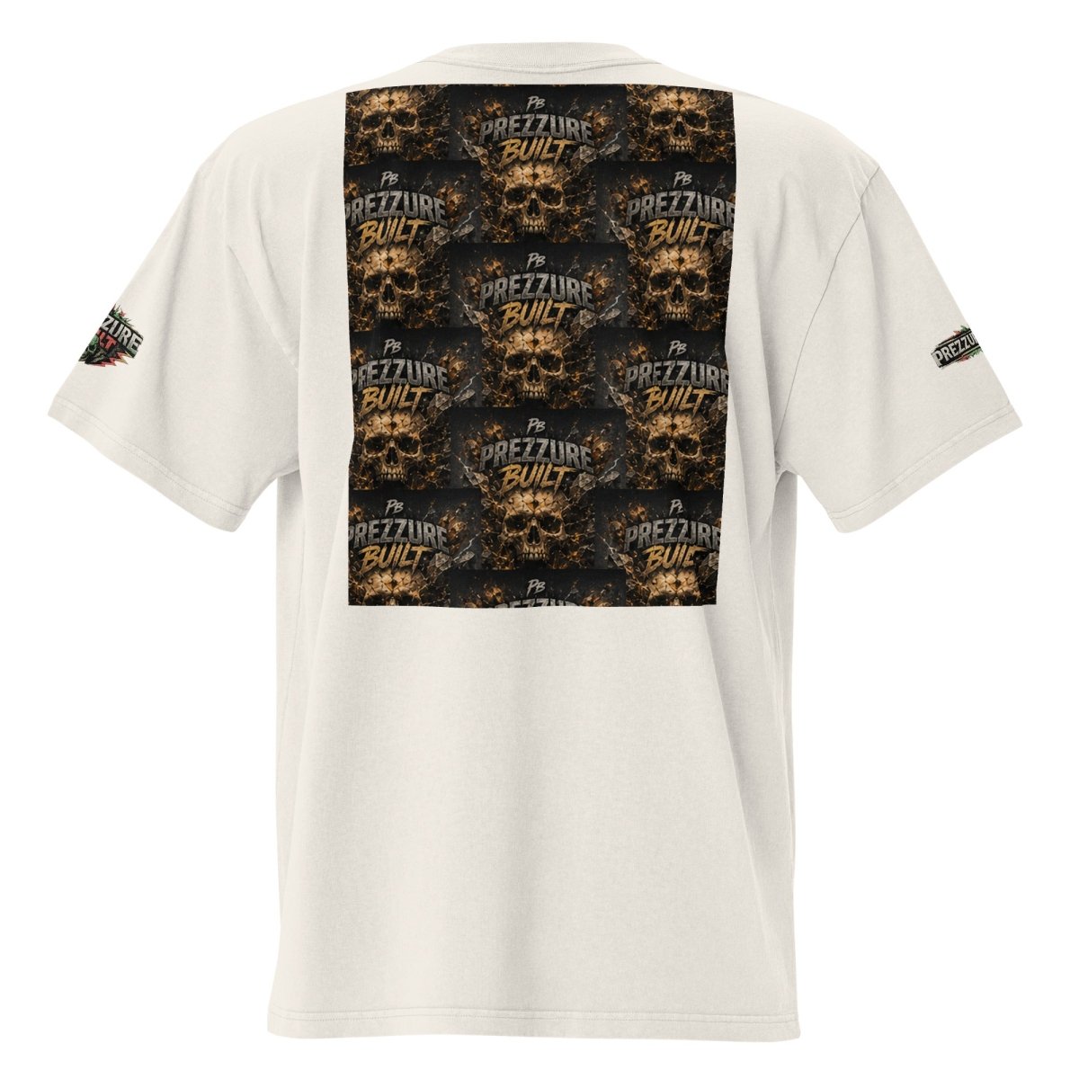 Skullz Oversized Faded T-Shirt | Premium Skull Graphic Tee - We Rise Above