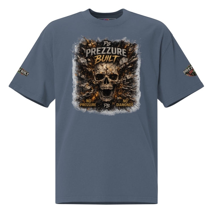 Skullz Oversized Faded T-Shirt | Premium Skull Graphic Tee - We Rise Above
