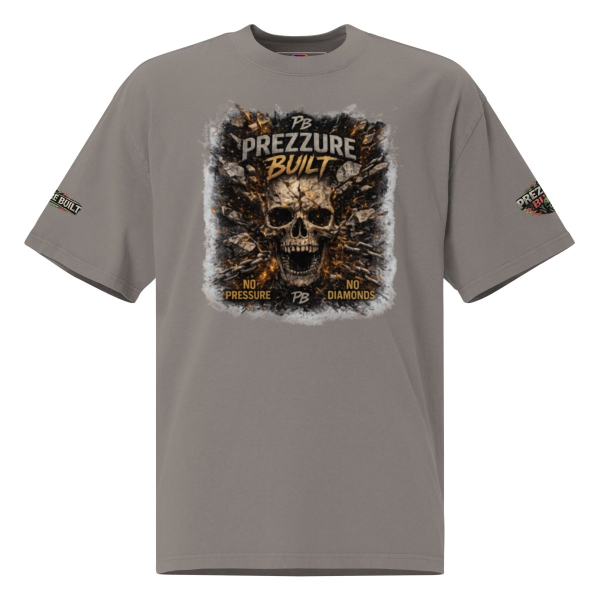 Skullz Oversized Faded T-Shirt | Premium Skull Graphic Tee - We Rise Above
