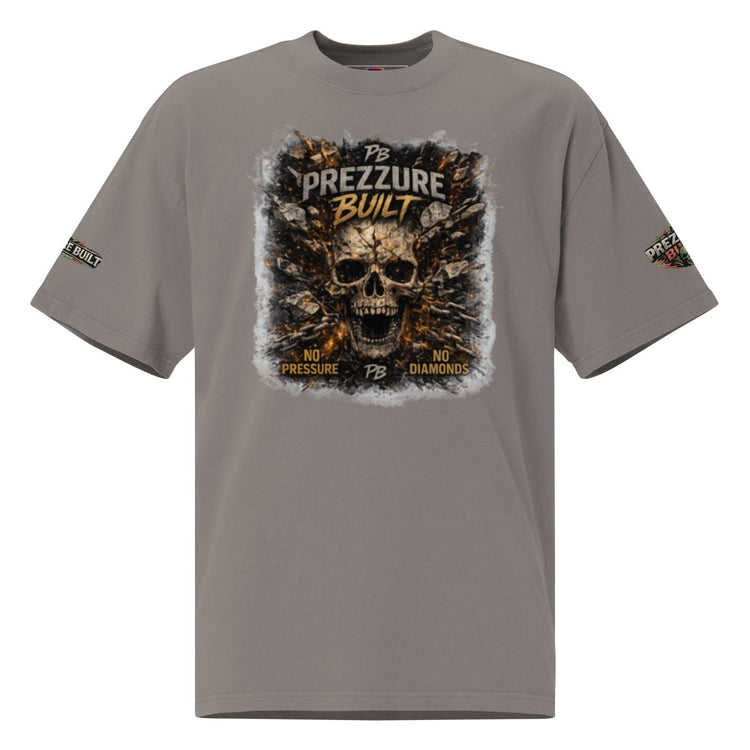 Skullz Oversized Faded T-Shirt | Premium Skull Graphic Tee - We Rise Above
