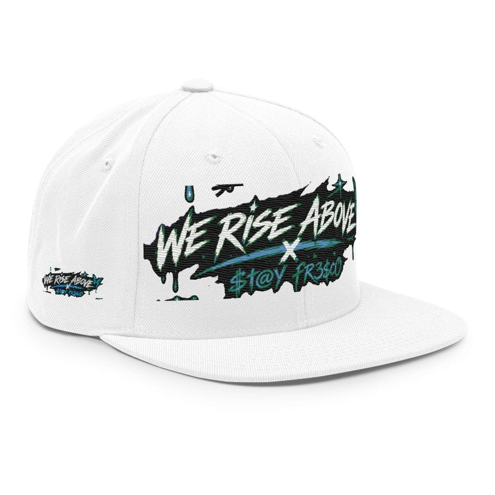 STAY FRESCO | Flat Brim Snapback Hat with Adjustable Fit - We Rise Above