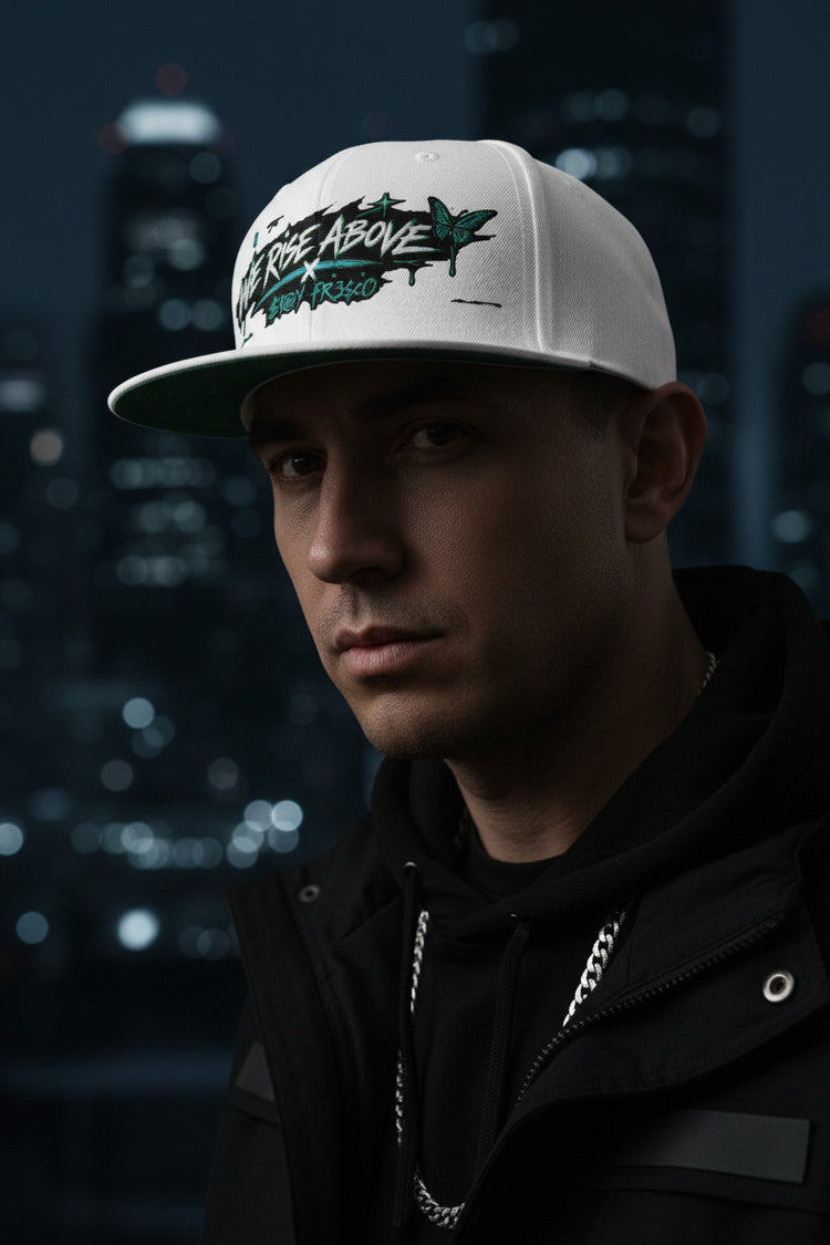 STAY FRESCO | Flat Brim Snapback Hat with Adjustable Fit - We Rise Above