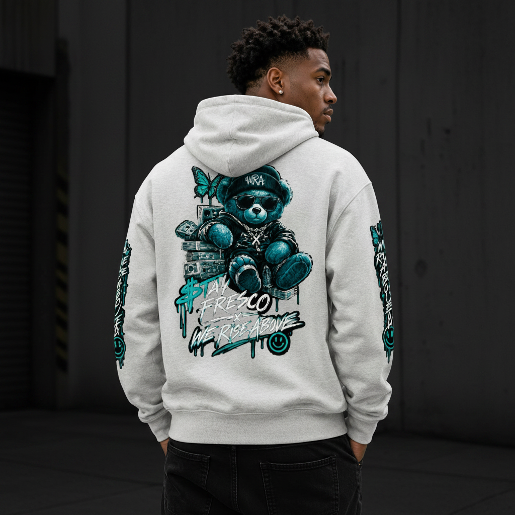 STAY FRESCO Champion Pullover Hoodie | Premium Streetwear - We Rise Above