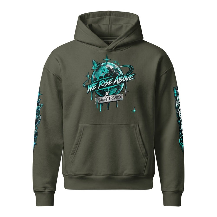 STAY FRESCO Oversized Heavyweight Hoodie - We Rise Above