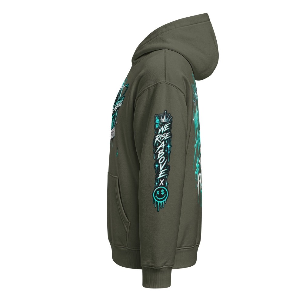 STAY FRESCO Oversized Heavyweight Hoodie - We Rise Above