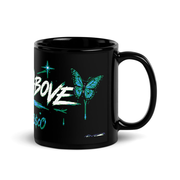 STAY FRESCO Black Glossy Mug | Streetwear Drinkware - We Rise Above