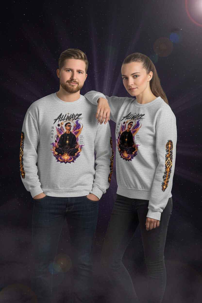 Meditation Unisex Sweatshirt Mindfulness Apparel - We Rise Above