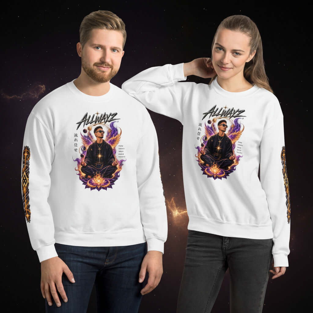 Meditation Unisex Sweatshirt Mindfulness Apparel - We Rise Above