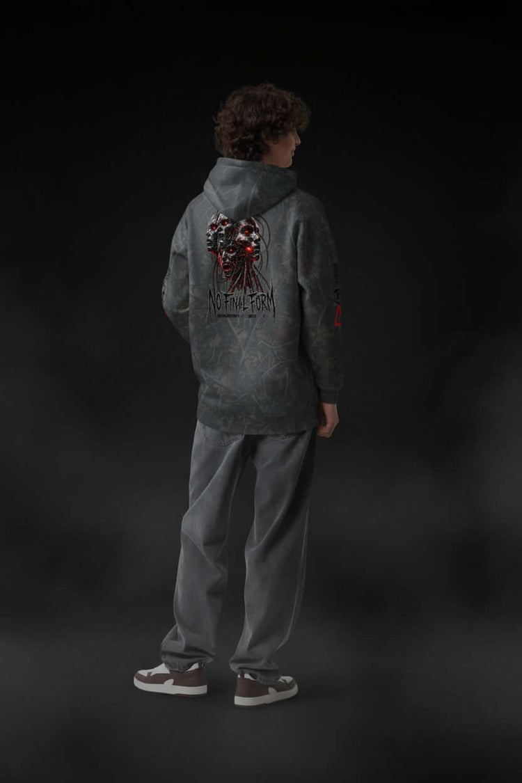 Heavyweight Streetwear Hoodie No Final Form - We Rise Above
