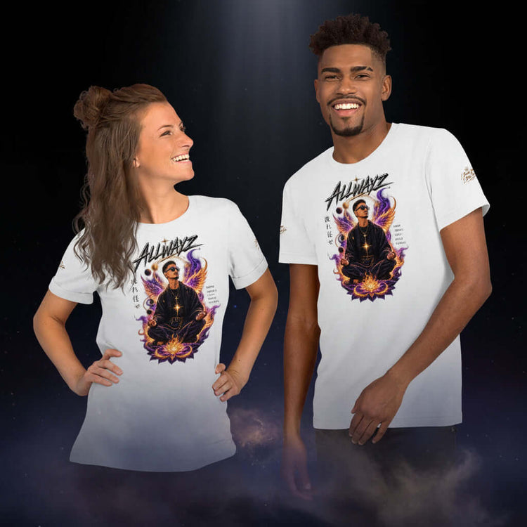 Meditation Unisex T Shirt for Mindfulness and Yoga - We Rise Above