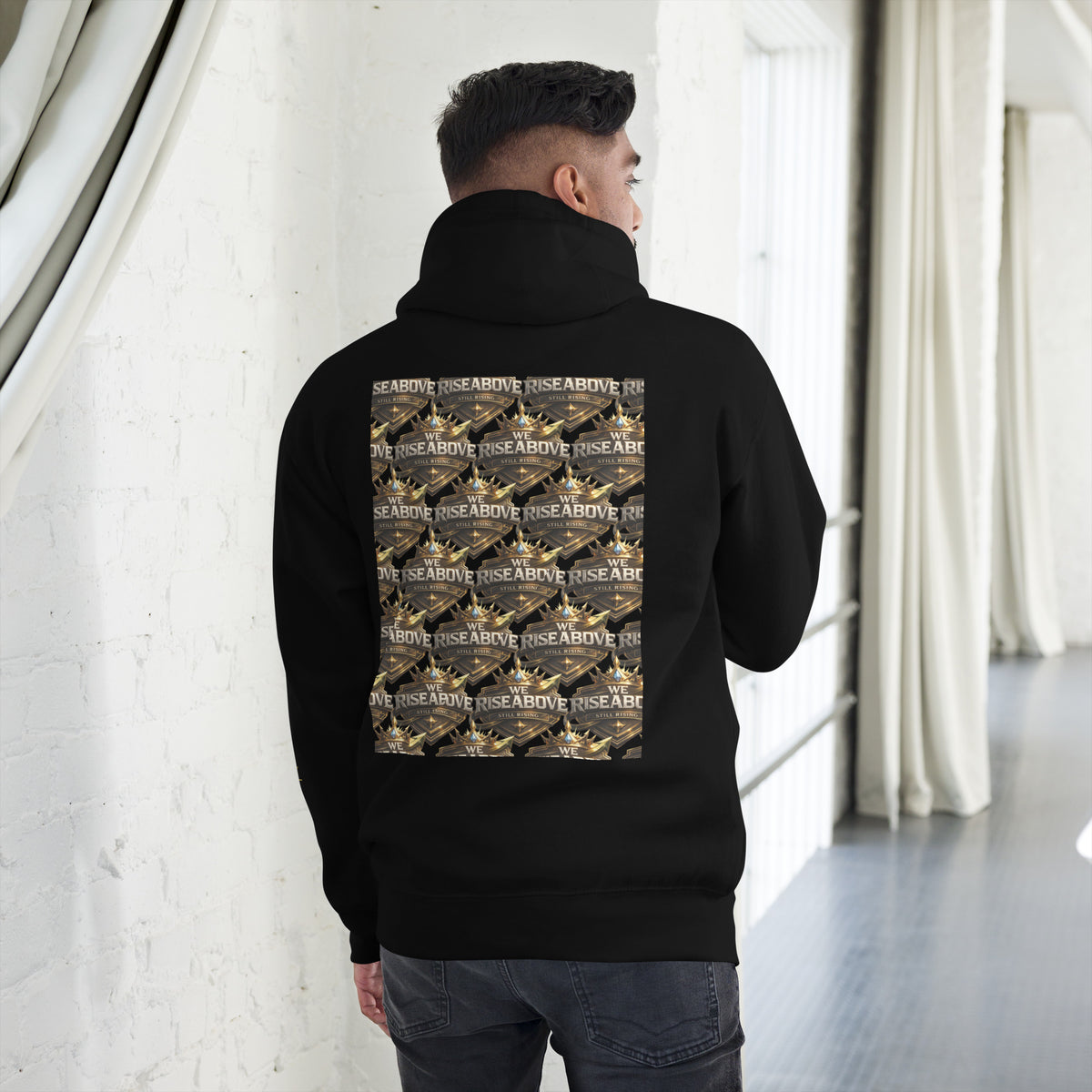 WE RISE ABOVE | Rising Above Hoodie - Heavyweight Graphic - We Rise Above