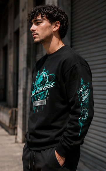 We Rise Above T Y | Heavyweight Oversized Sweatshirt - We Rise Above